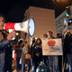 FCC Commissioner Mignon Clyburn uses a megaphone to address about 60 demonstrators gather outside of the 31st Annual Chairman’s Dinner to show their support for net neutrality on December 7, 2017 in Washington, DC (Photo: Getty)